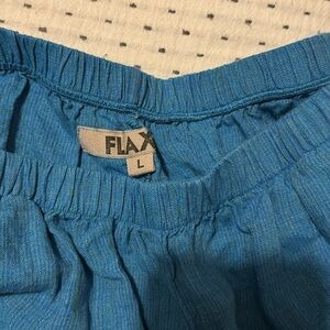 Flax Teal Relaxed Pants
